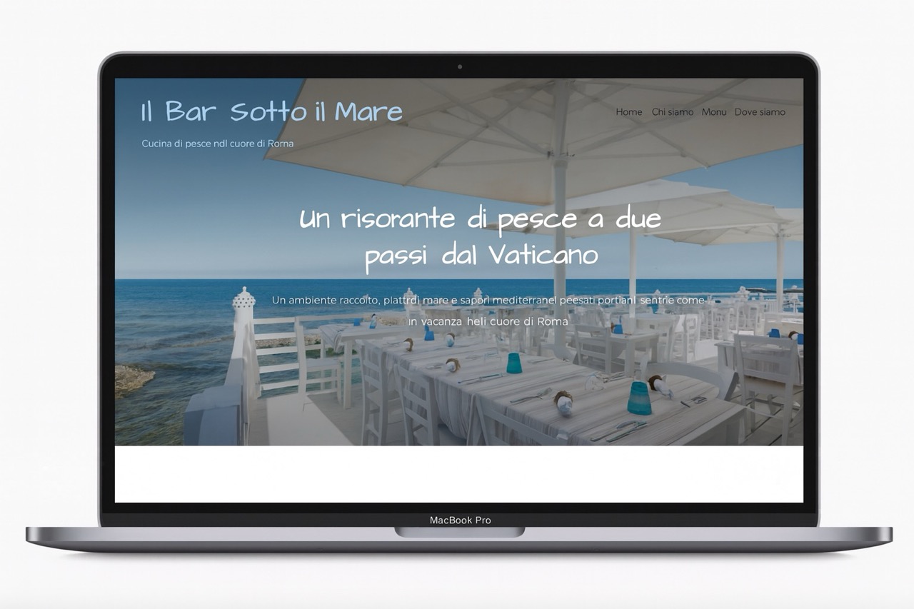Anteprima desktop del sito Il Bar Sotto il Mare