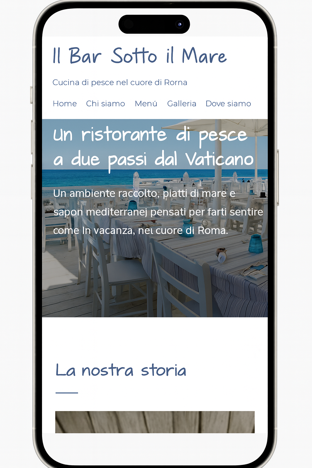 Anteprima mobile del sito Il Bar Sotto il Mare
