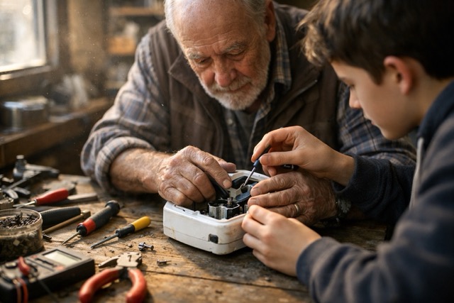 scorcio di città prima e dopo la creazione di zona pedonale
