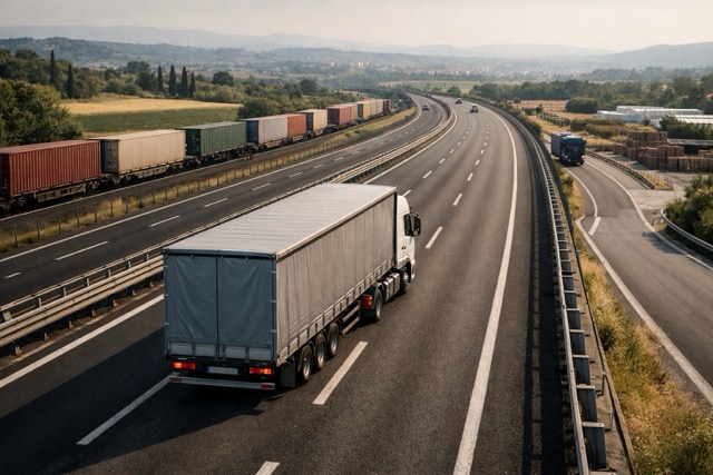 Scorcio di città prima e dopo la creazione di zona pedonale
